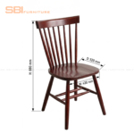 Ghế Ăn Gỗ Beach 8 Nan Sơn PU H930 (Gỗ)