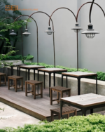 Ghế Đẩu Cafe Gỗ Tự Nhiên - Ảnh 6